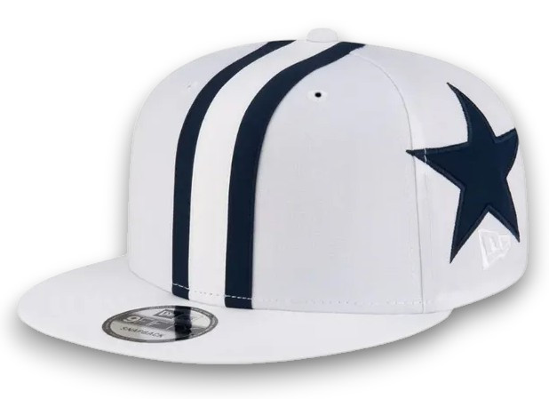 New Era Dallas Cowboys White Retro Helmet 9FIFTY Men’s Snapback Adjustable Hat