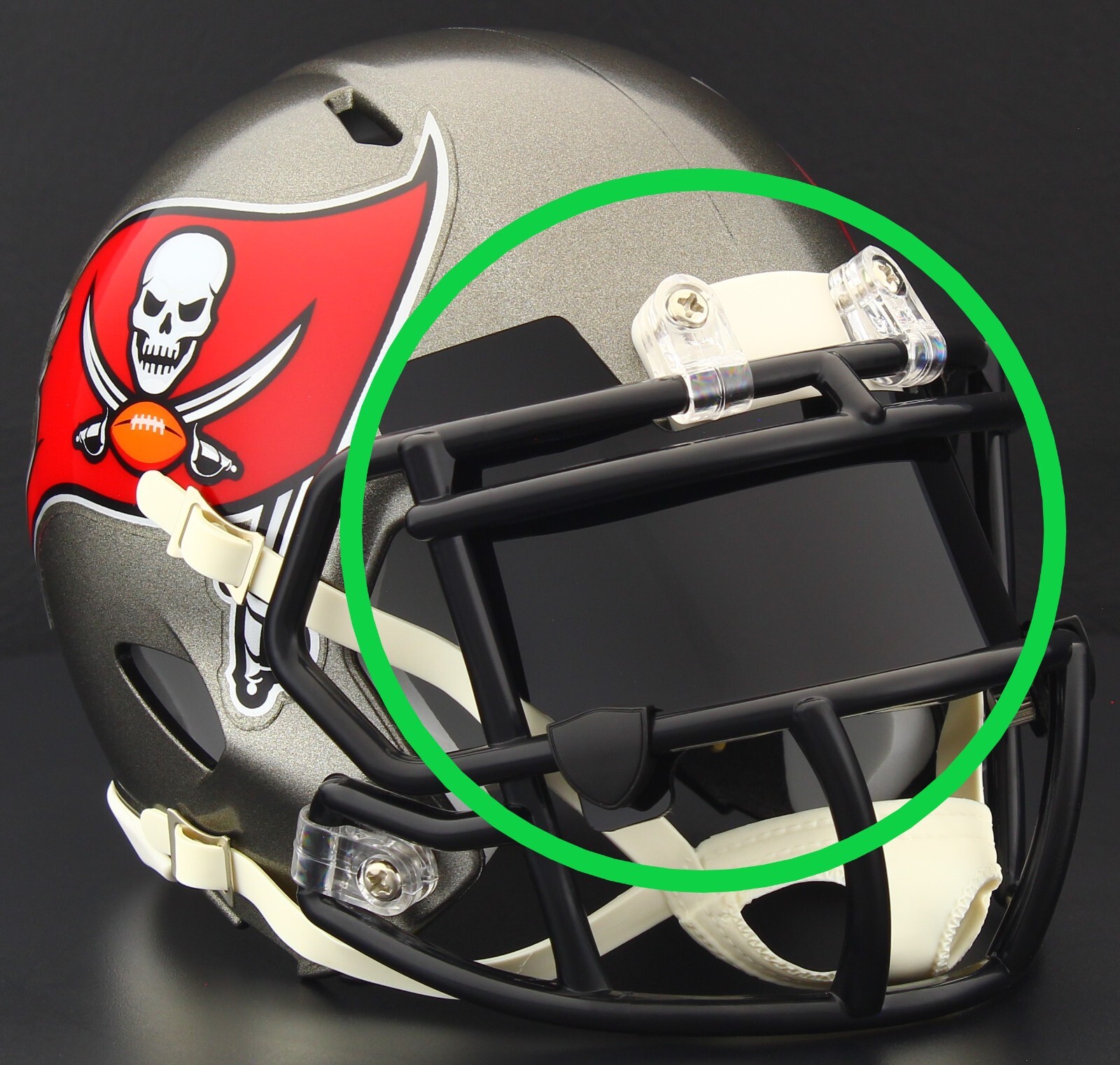 EYE SHIELD / VISOR ONLY! for TAMPA BAY BUCCANEERS Mini Football Helmet