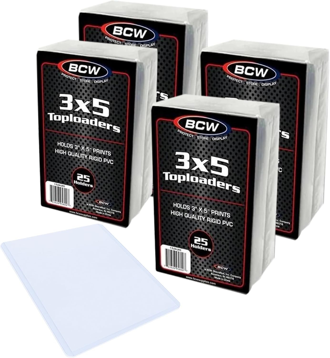Transparent 3×5 Topload Holders in Bulk – 100 Pack for Ultimate Preservation