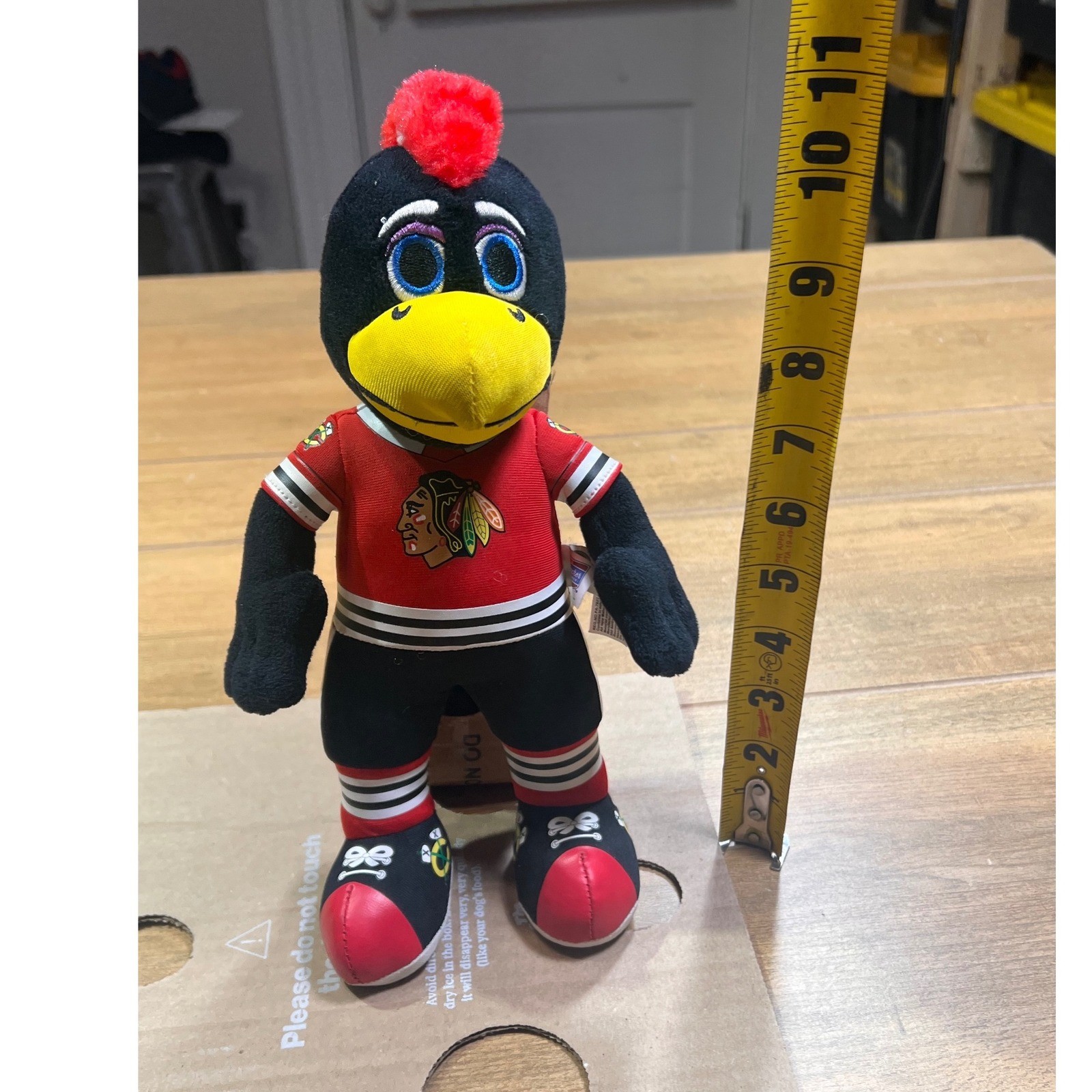 Bleacher Creatures Chicago Blackhawks Tommy Plush Mascot Doll 10 inch