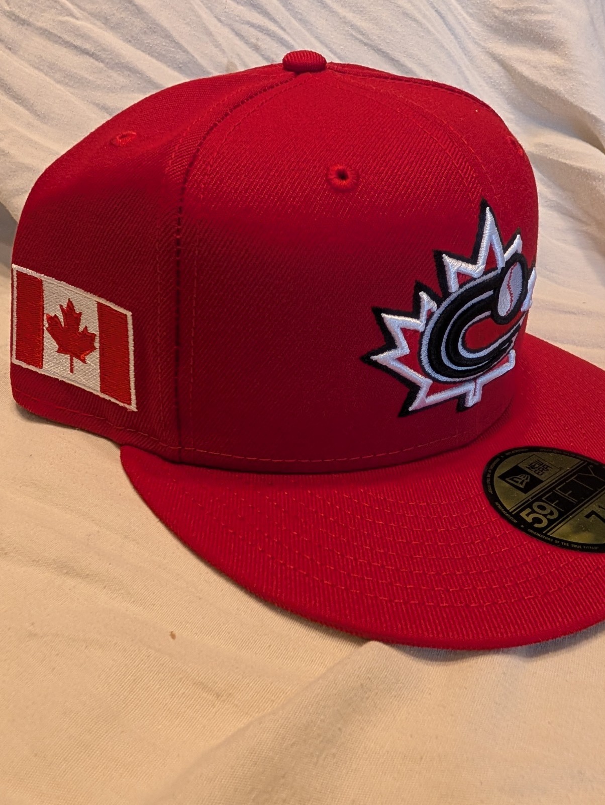 Canada World Baseball Classic Hat 7 1/2 Red New Era 59 Fifty T40
