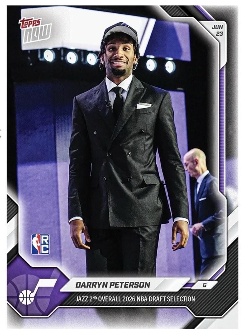 2025-26 NBA Topps Now #DPET Darryn Peterson RC DRAFT Utah Jazz – PRESALE