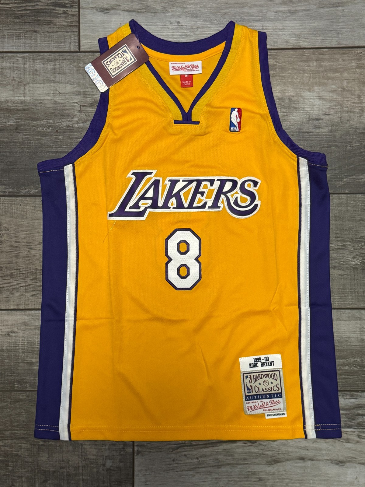 Los Angeles Lakers Kobe Bryant #8 Gold Jersey All Stitched Youth Sizes S-L