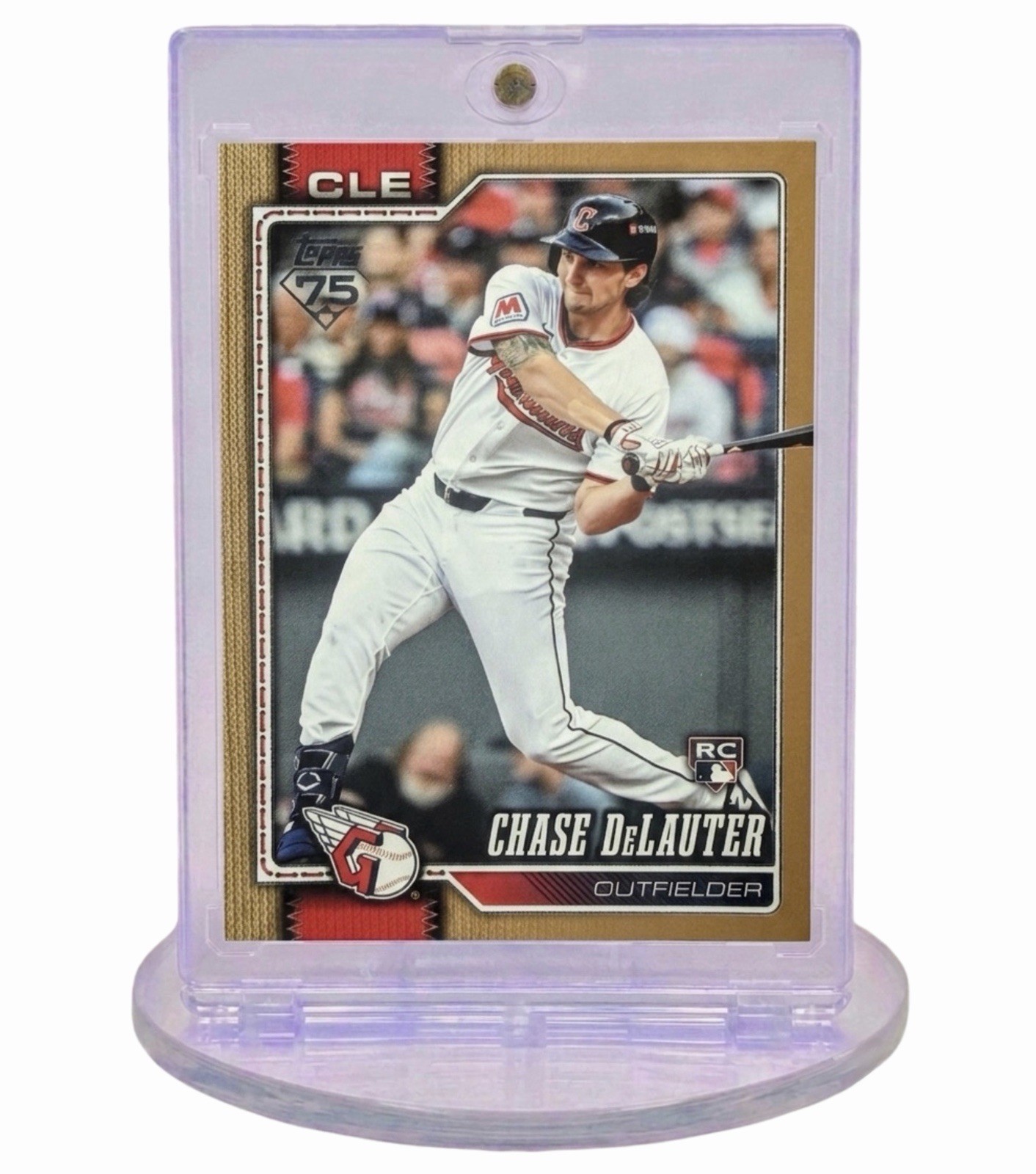 2026 Topps Series 2 Chase DeLauter RC Gold /2026 Guardians Rookie #458
