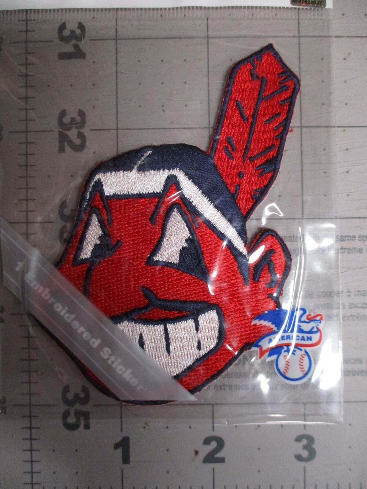 Cleveland Indians Chief Wahoo patch size 3 x 4 inches New in Bag EK Success