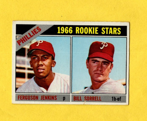 1966 Topps Philadelphia Phillies Rookie Stars #254 Ferguson Jenkins VG-