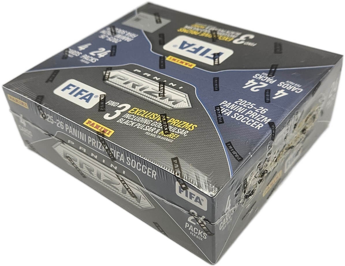 2025-26 Panini Prizm FIFA Soccer 24 Pack Retail Display Box 96 Cards Per Box