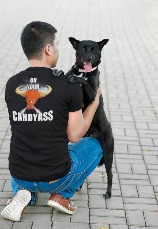 The Rock Layeth the Smacketh Down on Your Candyass Mens Black T-shirt