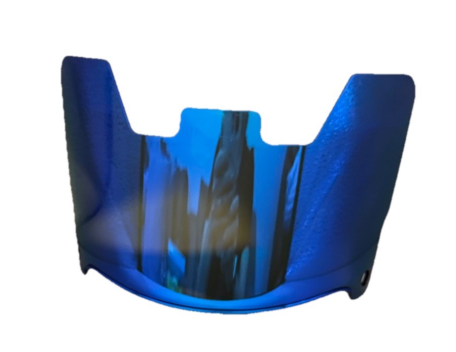 Full Football Helmet Shield Visor —Set Of 2 Gold And Blue!!! Both Chrome Mirror