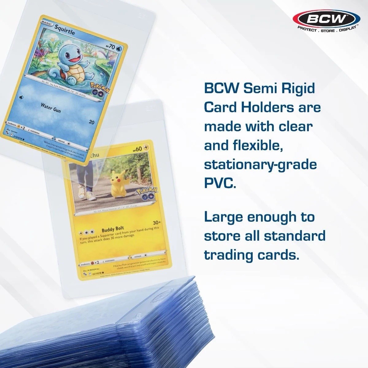 BCW Semi-Rigid Card Holders #1 – Pack of 50 Top Loader Holders – Best Value!