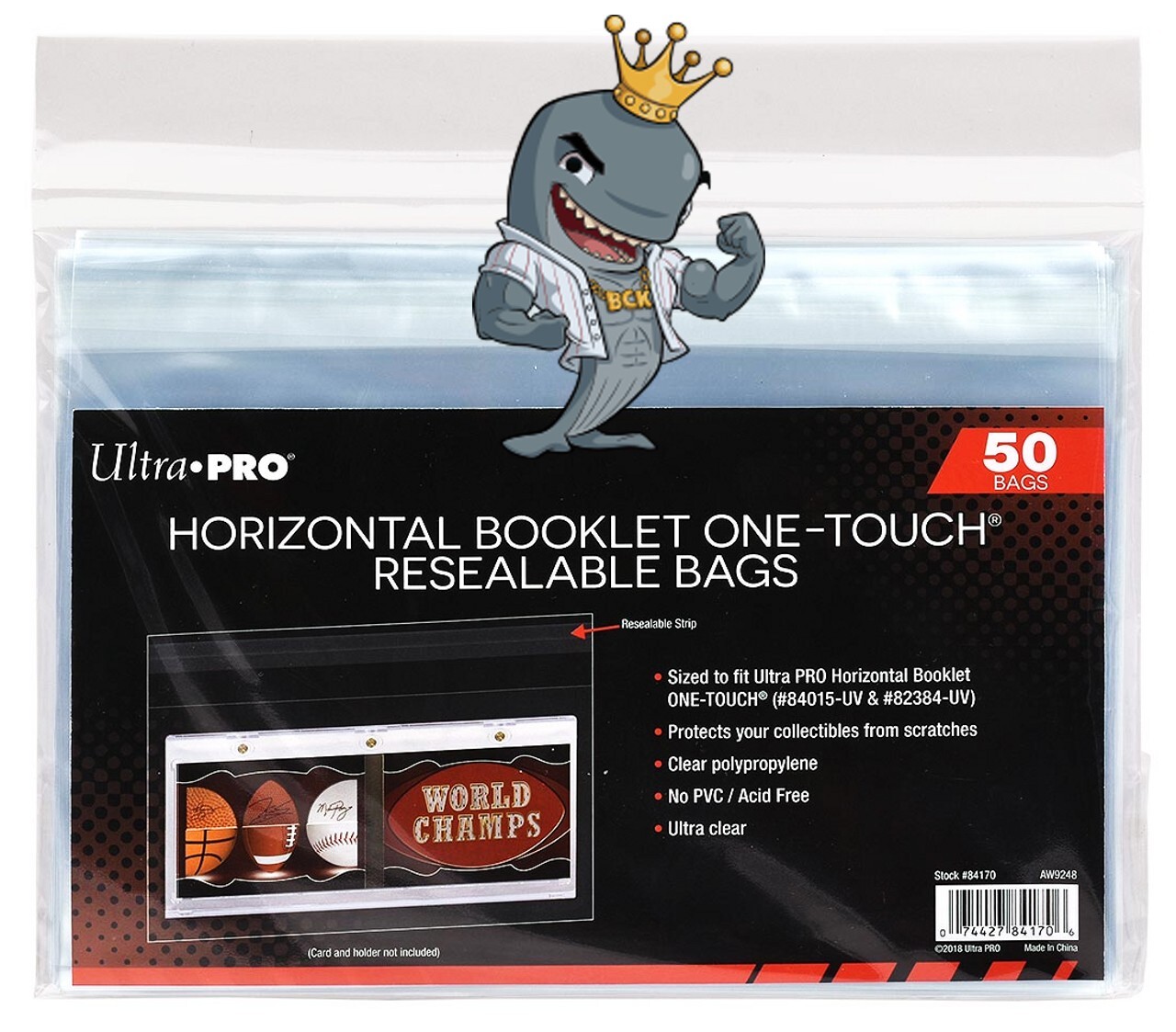 Ultra Pro Resealable Bags for Horizontal Booklet 1-Touch Holders 50ct Pack