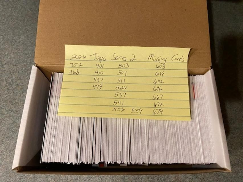 2026 Topps Series 2 Nearly Complete Base Set #351-700 Missing 21 Cards 329/350