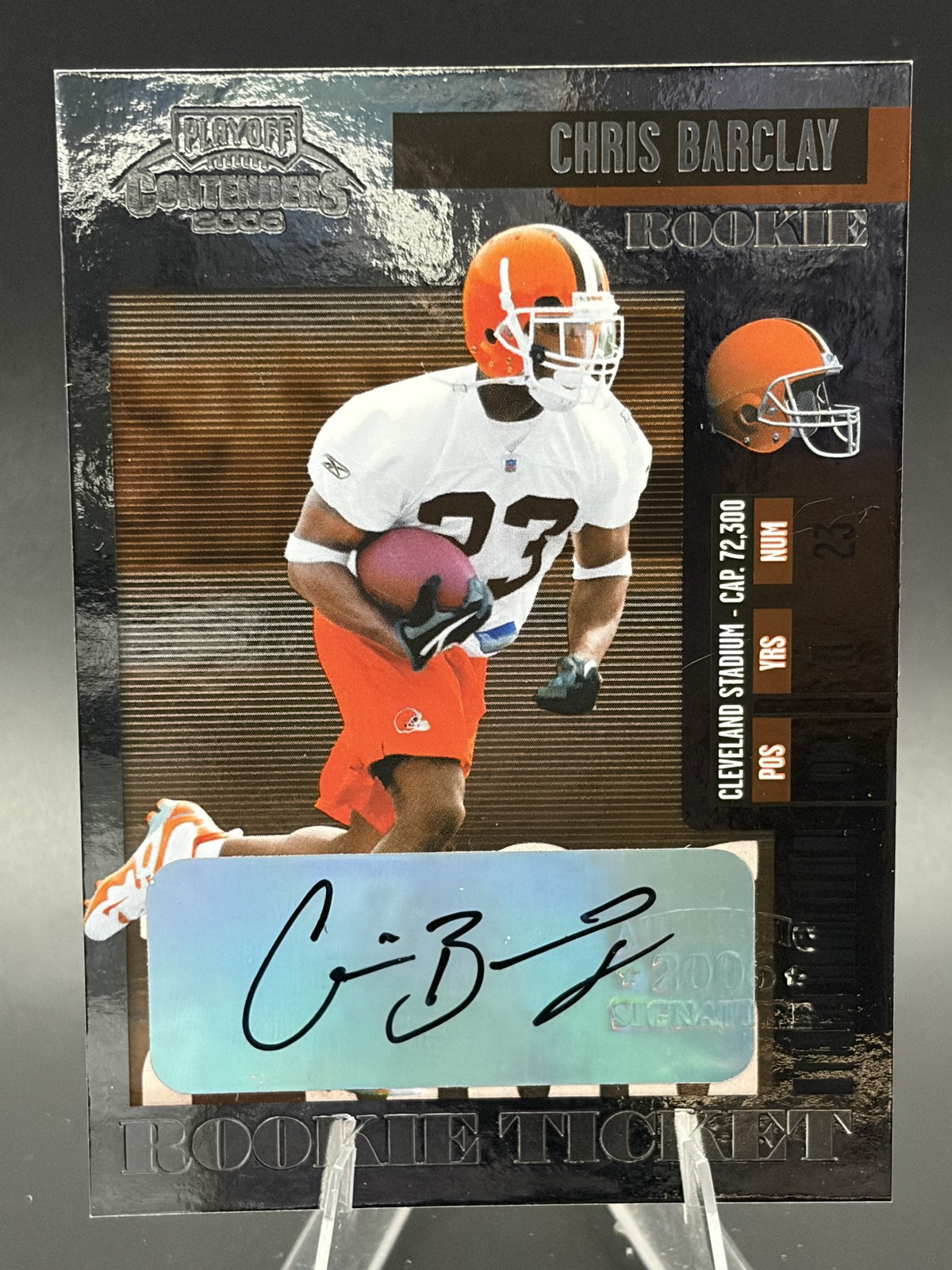 #175 Chris Barclay 2006 Playoff Contenders Rookie Auto Cleveland Browns