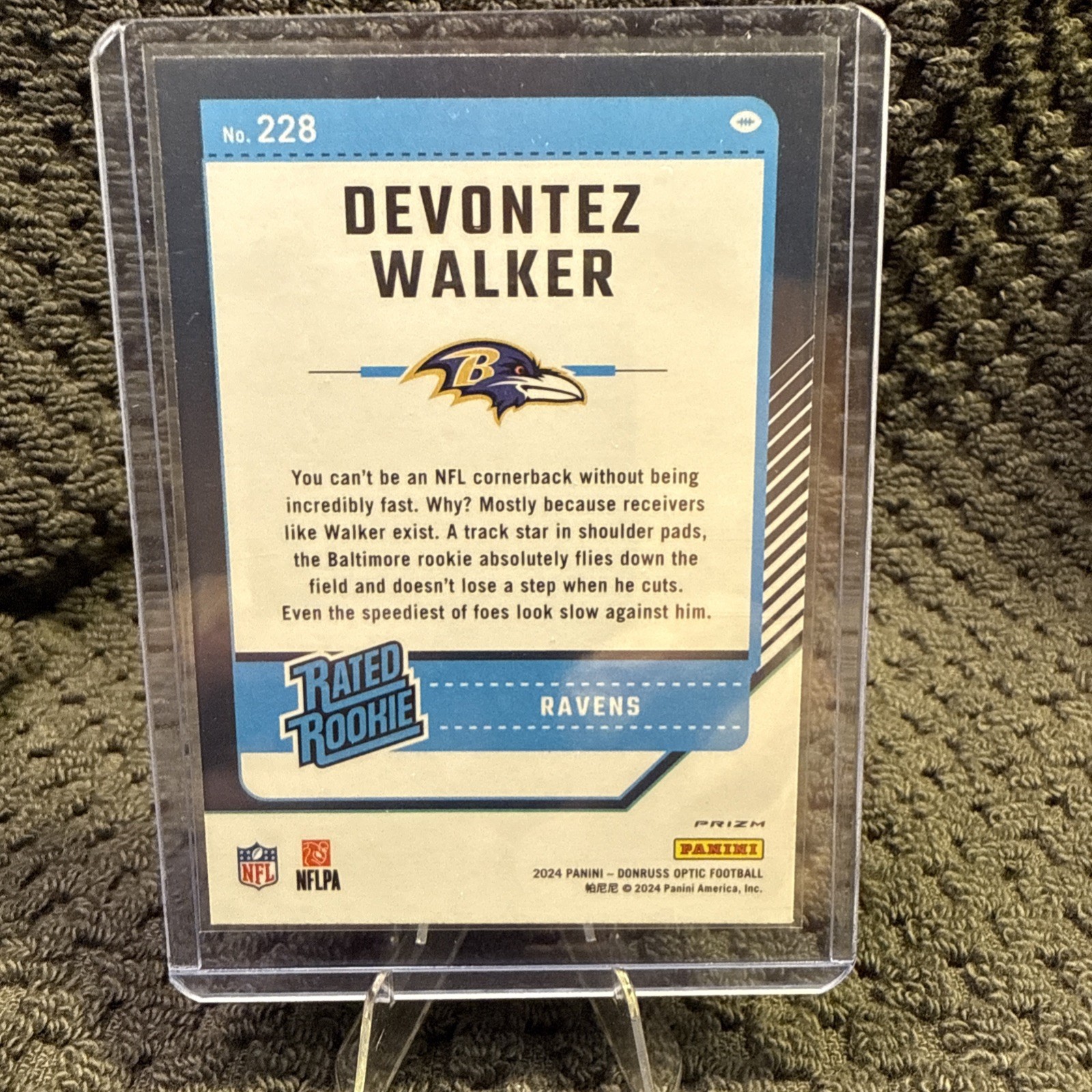 2024 Devontez Walker Rated Rookie Purple Shock Parallel – Donruss Optic #228