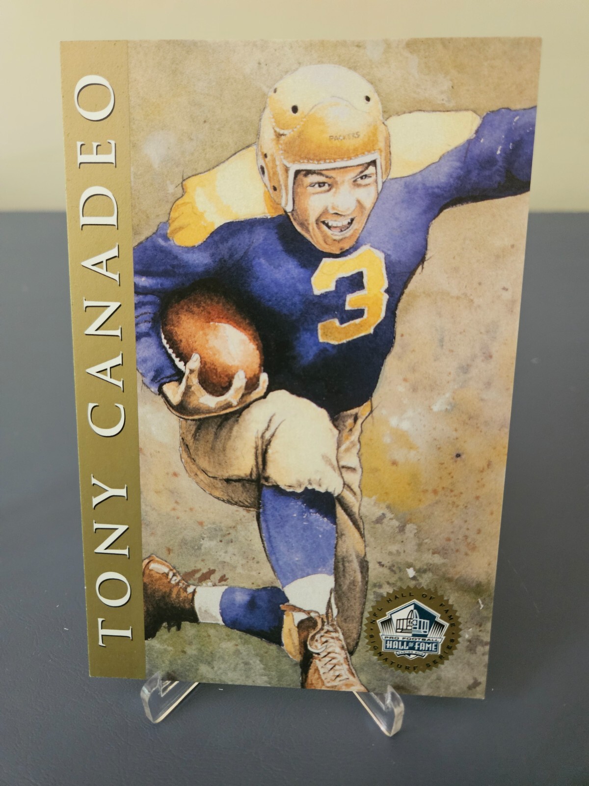 GEORGE CONNOR Unsigned Gold 1998 Football Signature Series Post Card