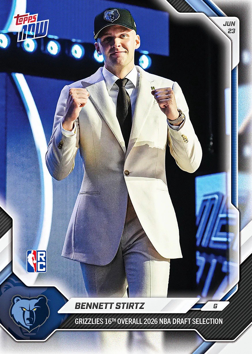 Bennett Stirtz – 2025-26 NBA Topps NOW® – Card BSTI – *PRESALE*