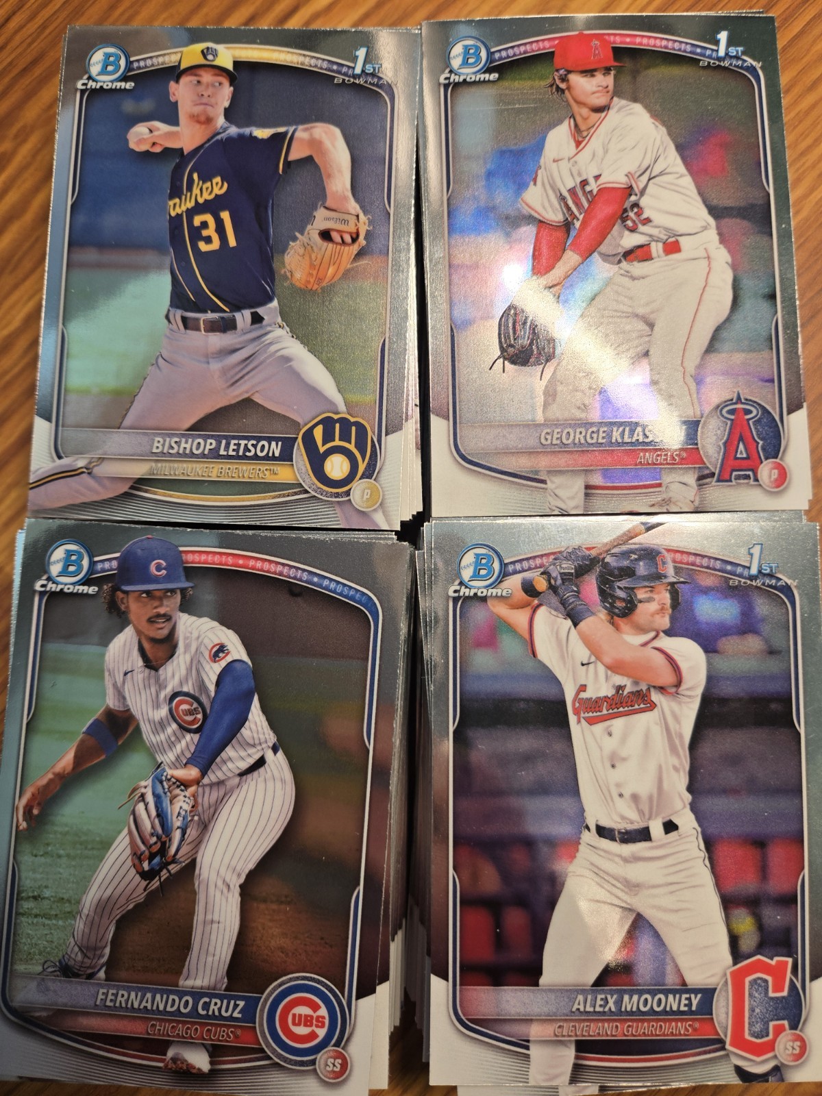 2025 Bowman Baseball CHROME Prospects BCP1-BCP150