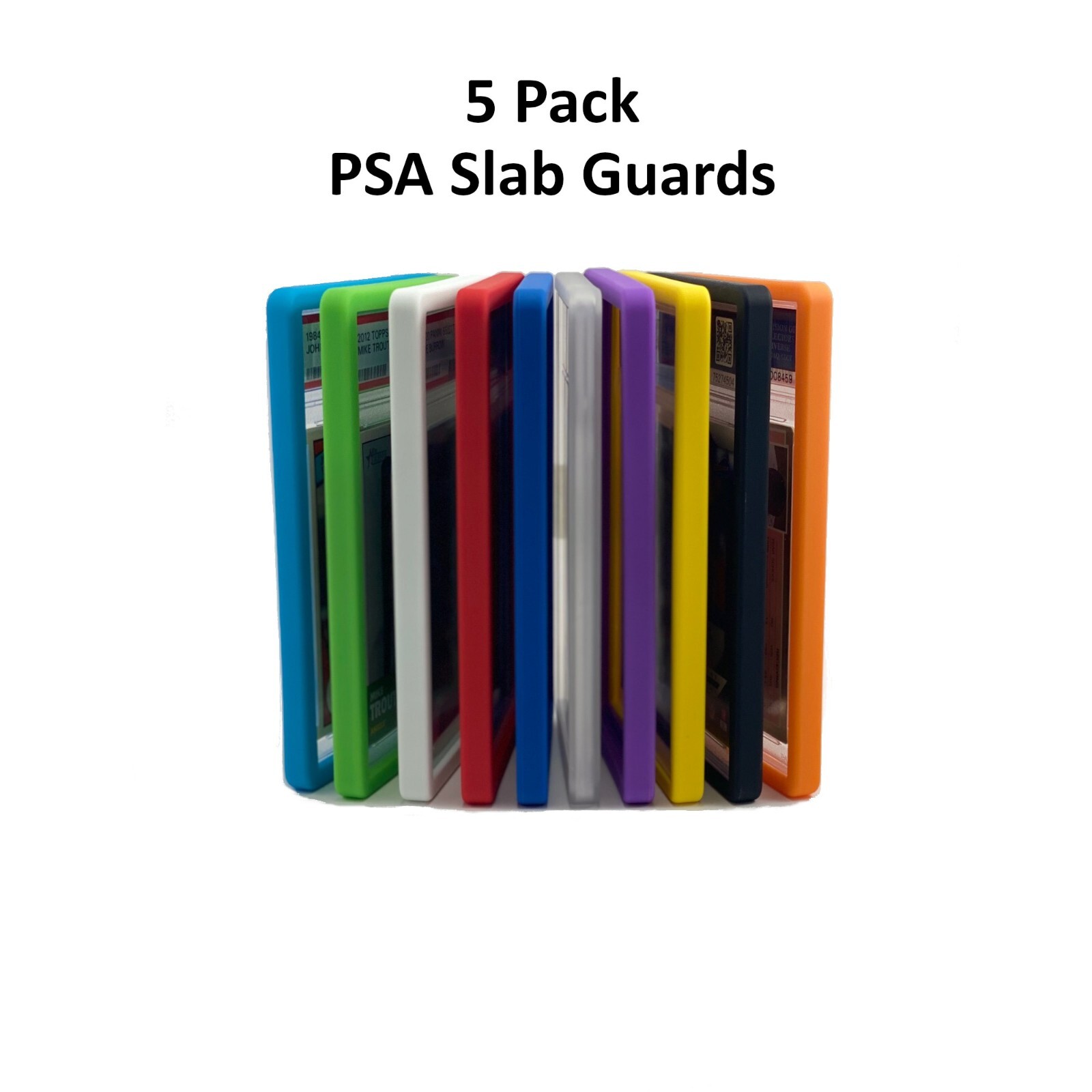 (5) Pack PSA Slab Guard for Standard Graded PSA Slabs 10 Color Options