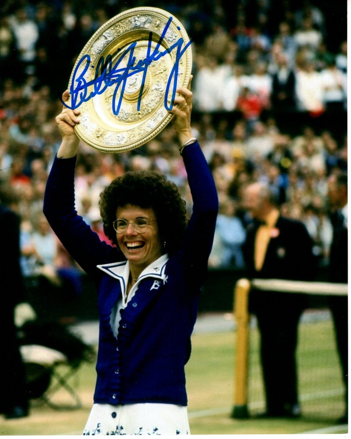 BILLIE JEAN KING Signed Autographed 8×10 Photo