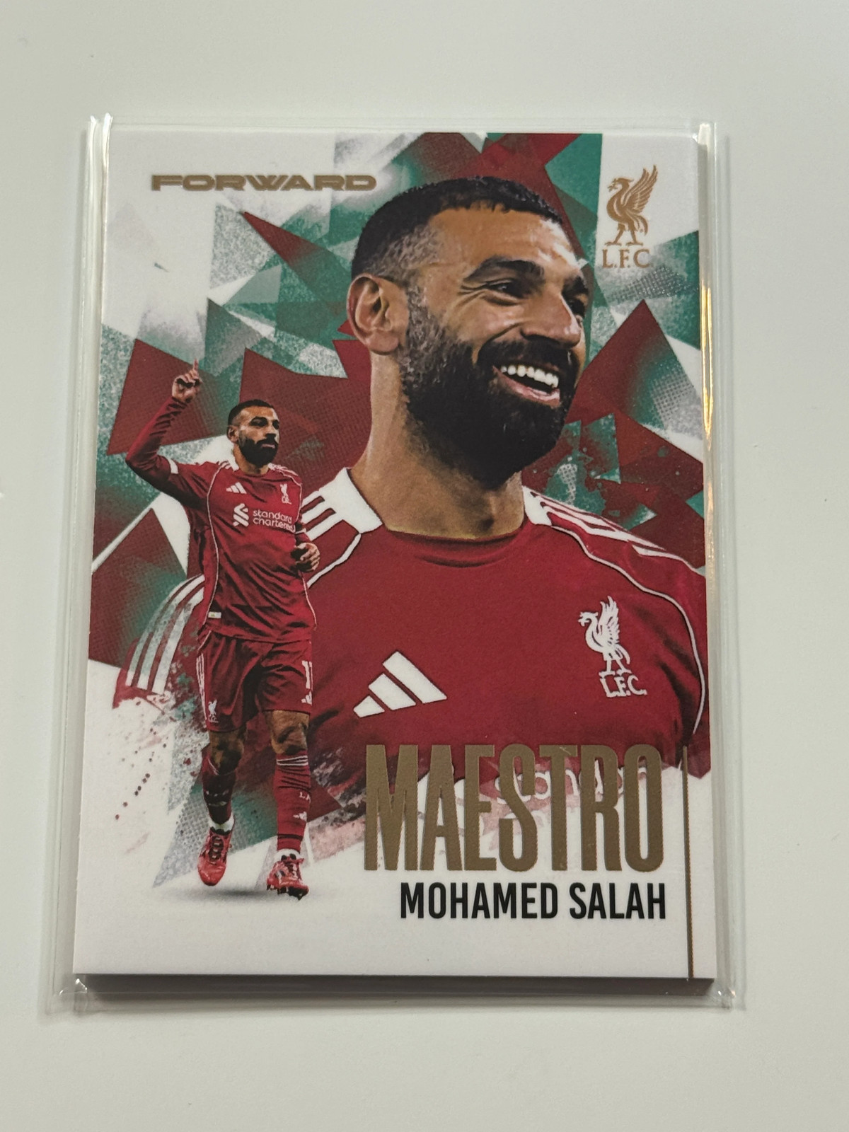 2025-26 Futera Club FX Liverpool Maestro Gold #18 Mohamed Salah 03/29