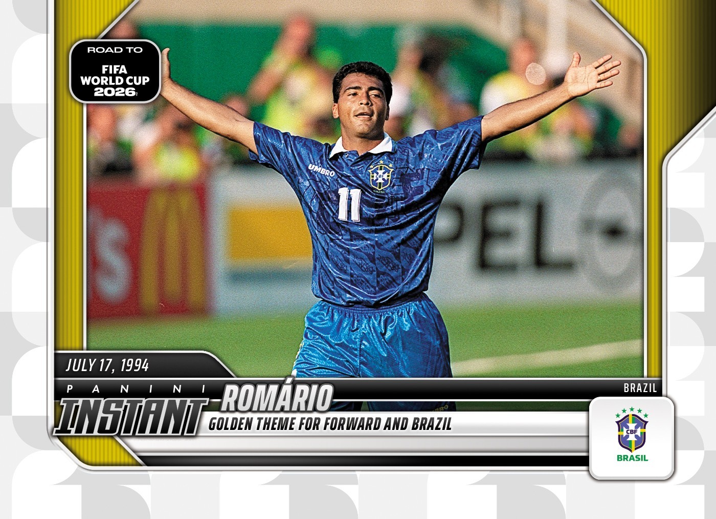 2026 Panini Instant Road to FIFA World Cup #RTWC39 Romario Brazil PRESALE