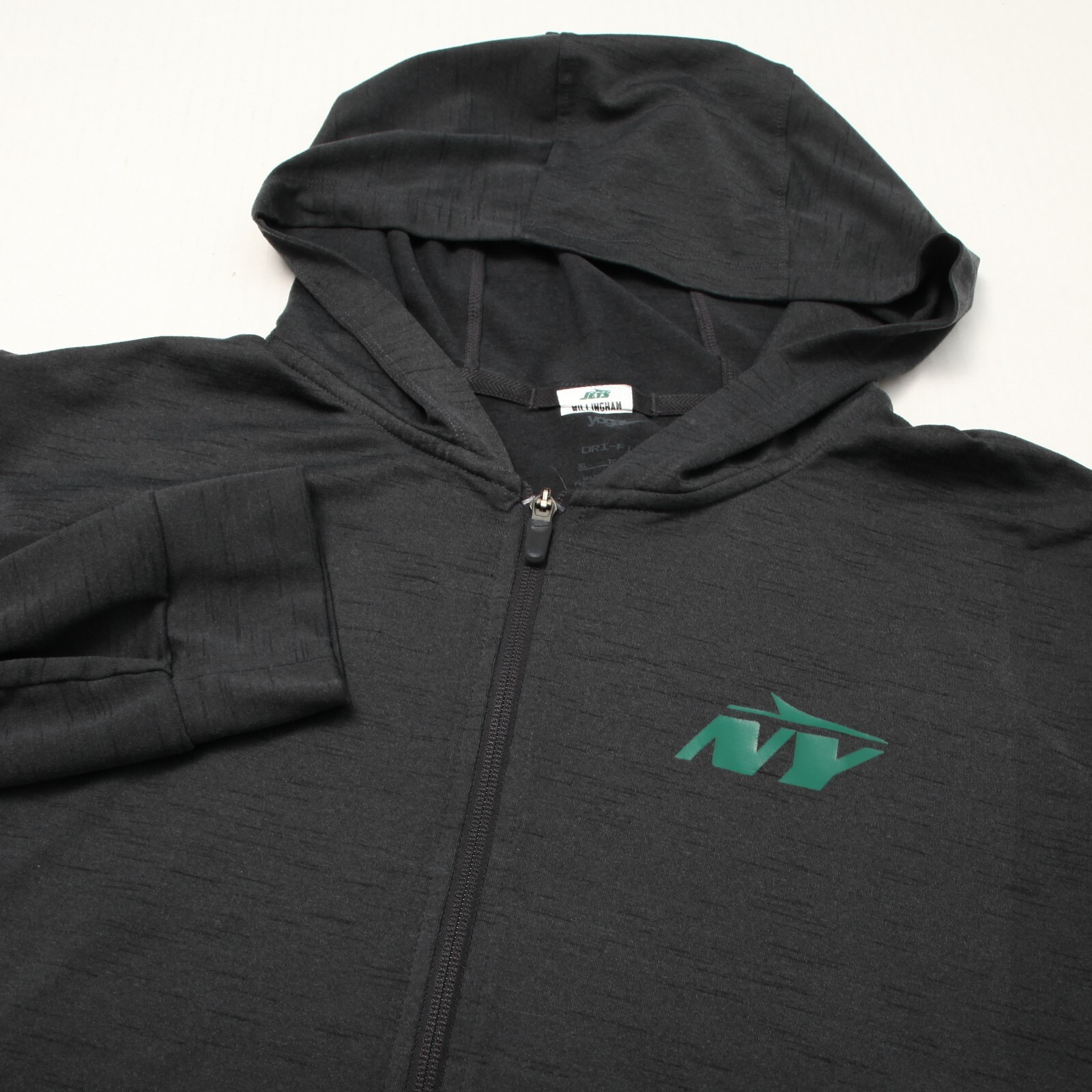 NY Jets Hoodie Mens Extra Large Nike Yoga DriFit Full Zip Coach Issued