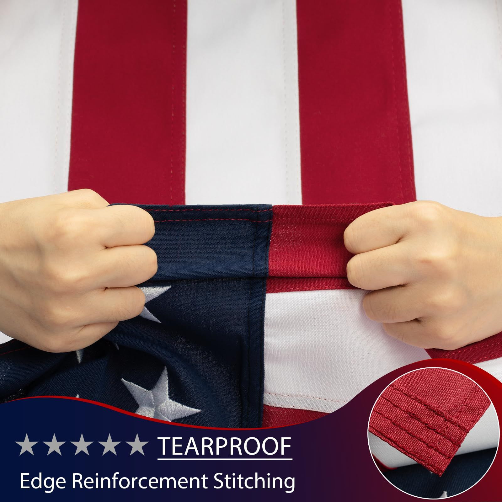 3×5 American Flags for Outside – US Flag Heavy Duty Outdoor – ft
