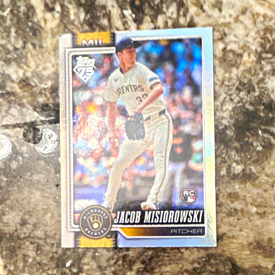 2024 Topps Series 1 – Jacob Misiorowski RC #411 Milwaukee Brewers