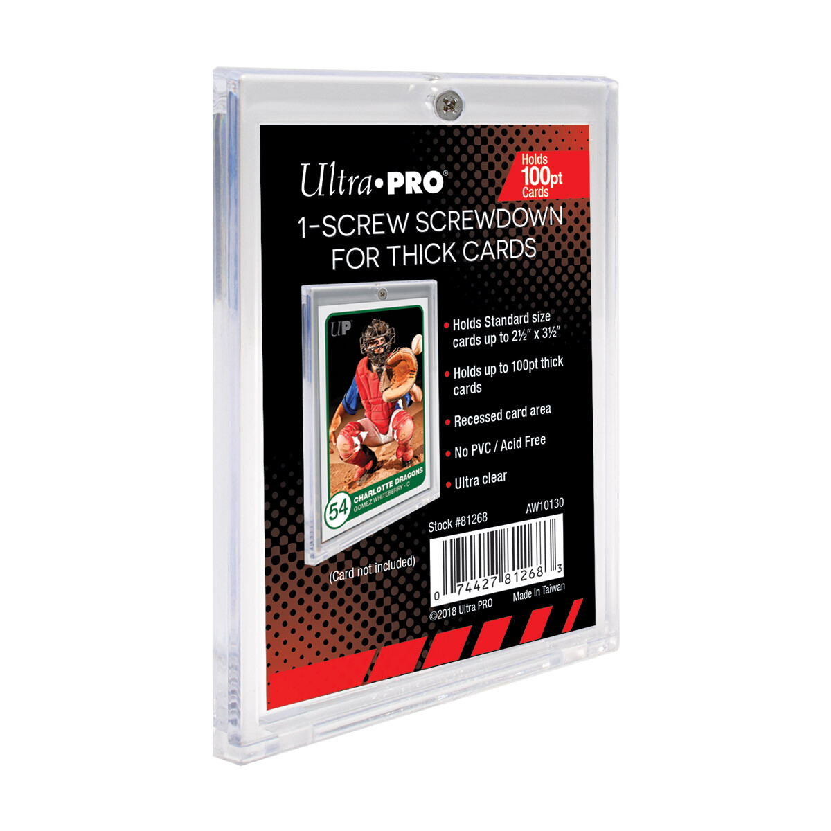 (50) Ultra Pro 1-Screw Screwdown Extra Thick Trading Card Holders 100pt Patch