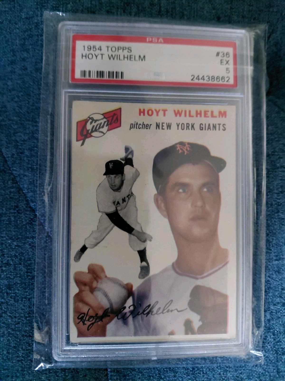 Hoyt Wilhelm 1954 Topps PSA 5 EX – Hall Of Famer
