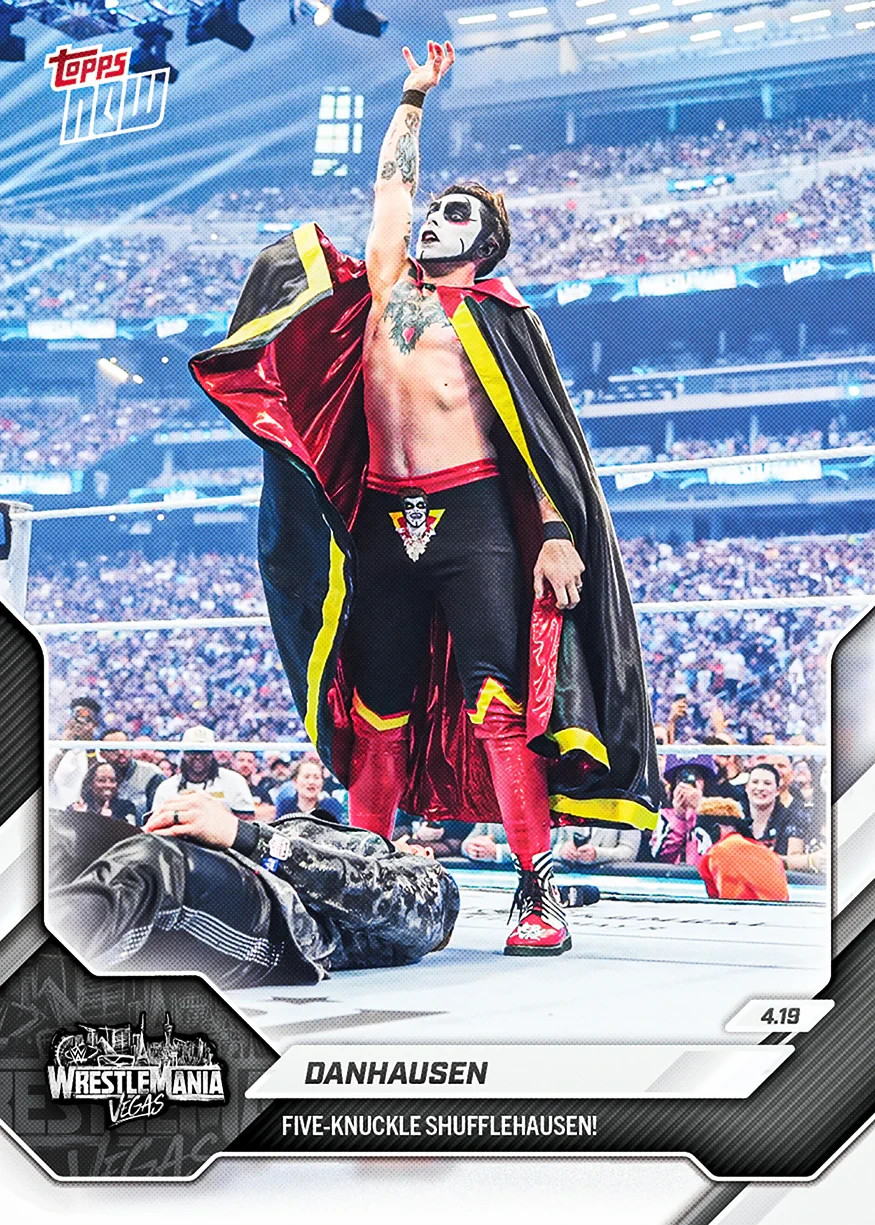 Danhausen 2026 Topps Now WWE #50 Five-Knuckle Shufflehausen Wrestlemania