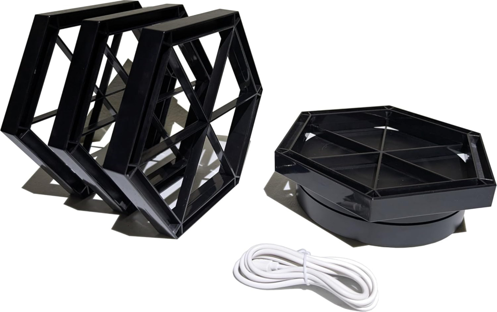 Graded Trading Card Display Case USB Rotating 18 PSA Slabs TCG Sport Show Stand