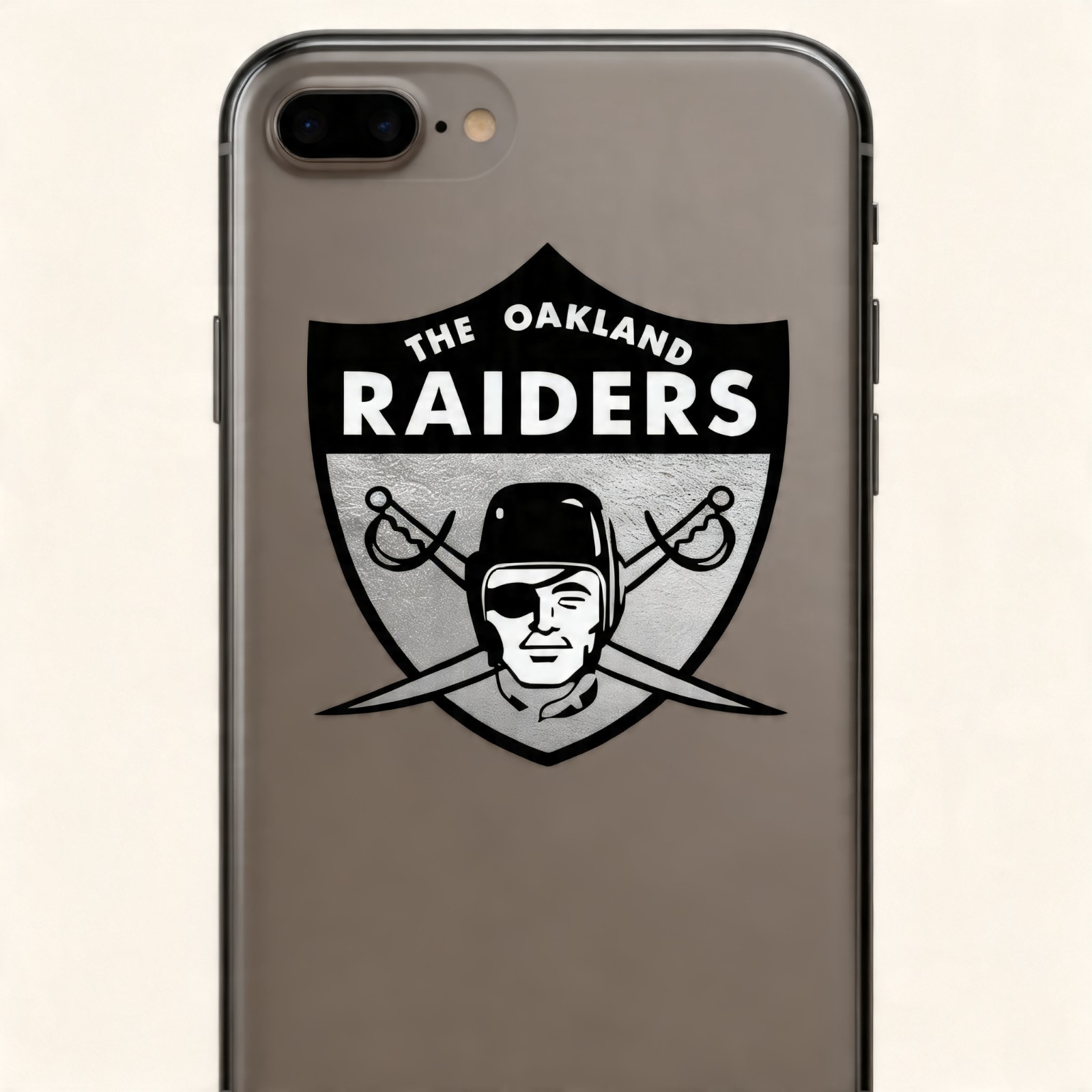 1963 Old School Silver Oakland Raiders Logo Decal Sticker Car Truck Las Vegas