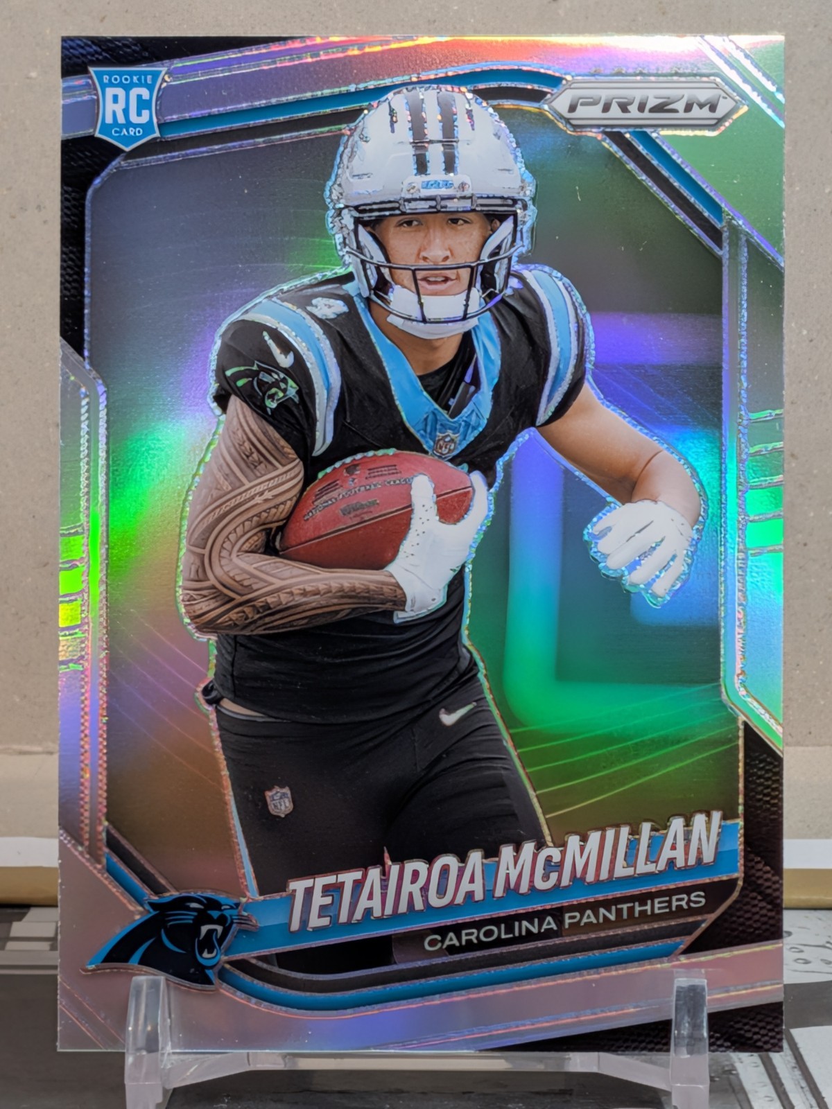 2025 Panini Prizm – Tetairoa McMillan #311 True Silver Prizm (RC) OROY Panthers