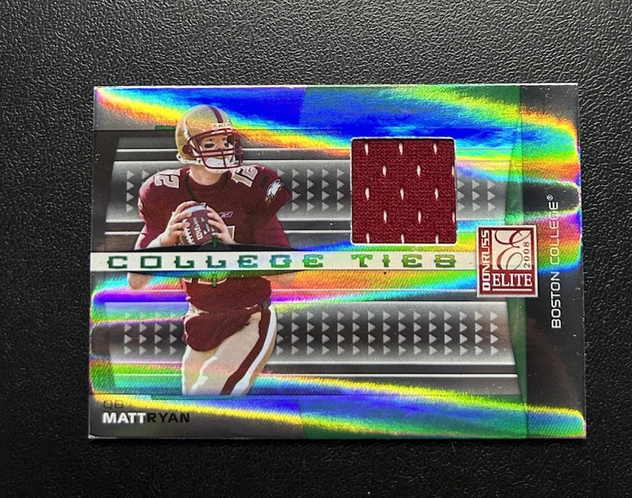 2008 Donruss Elite Matt Ryan College Ties Game-Worn Rookie 82/150 #CT-7