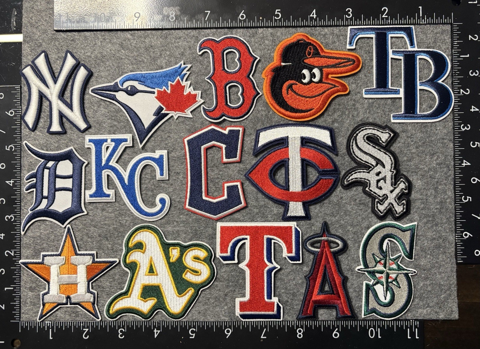 *LOT 31 * ALL MLB TEAMS HAT LOGO 2-3” IRON ON PATCHES + 1 MLB LOGO SHIPS FREE