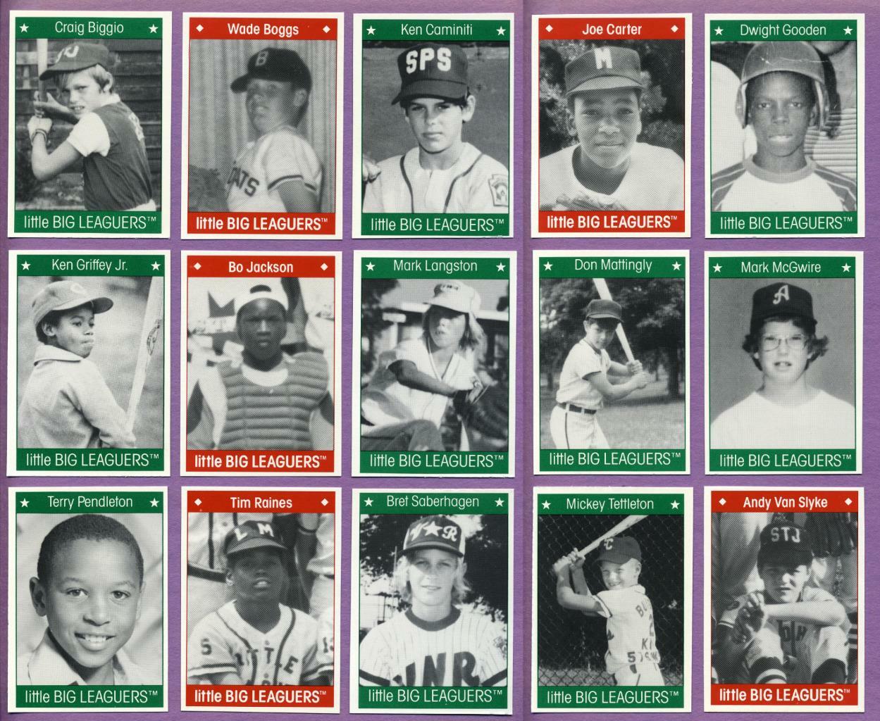 1990 & 1991 Little Big Leaguers Baseball Book Insert Cards (No #) Buyer’s Choice
