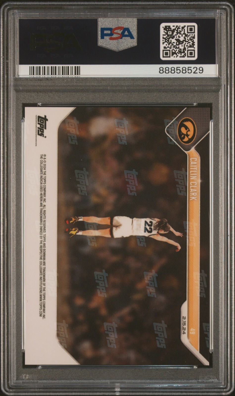 2023 BOWMAN U NOW #49 CAITLIN CLARK * PSA 10 * IOWA NCAA RECORD 3528 POINTS *QTY