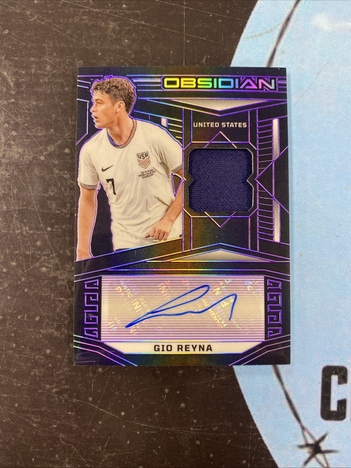 2023-24 Panini Obsidian Soccer Gio Reyna Patch Autograph /25