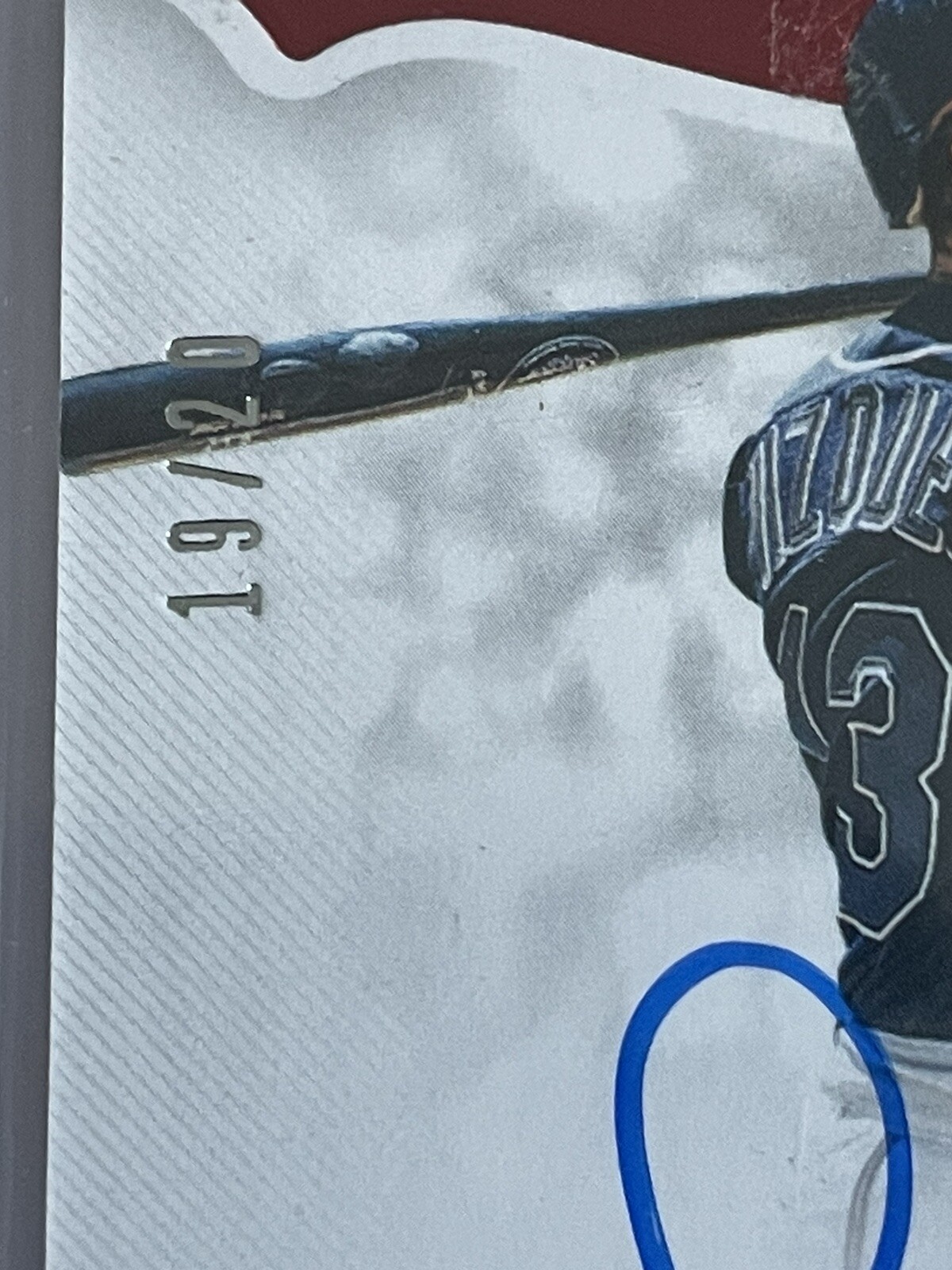 2019 Panini Flawless Flawless Auto Ruby /20 Omar Vizquel #FA-OV Auto
