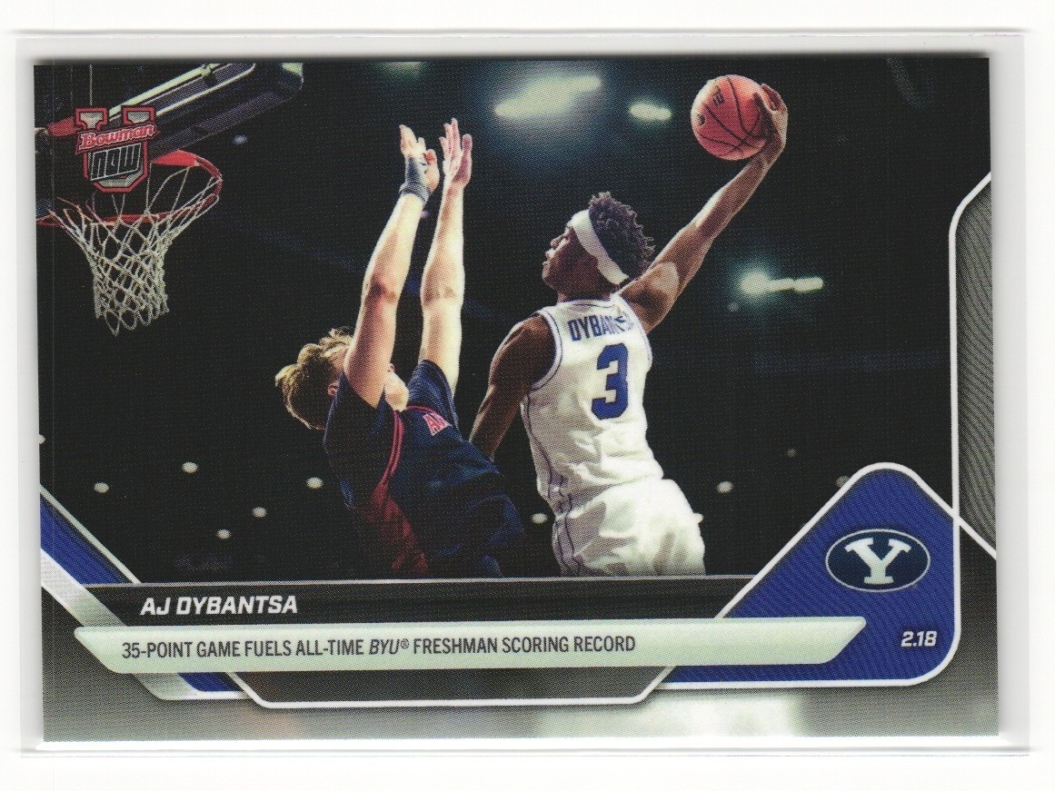 AJ Dybantsa 2025-26 Bowman U NOW Basketball #78 BYU Scoring Record