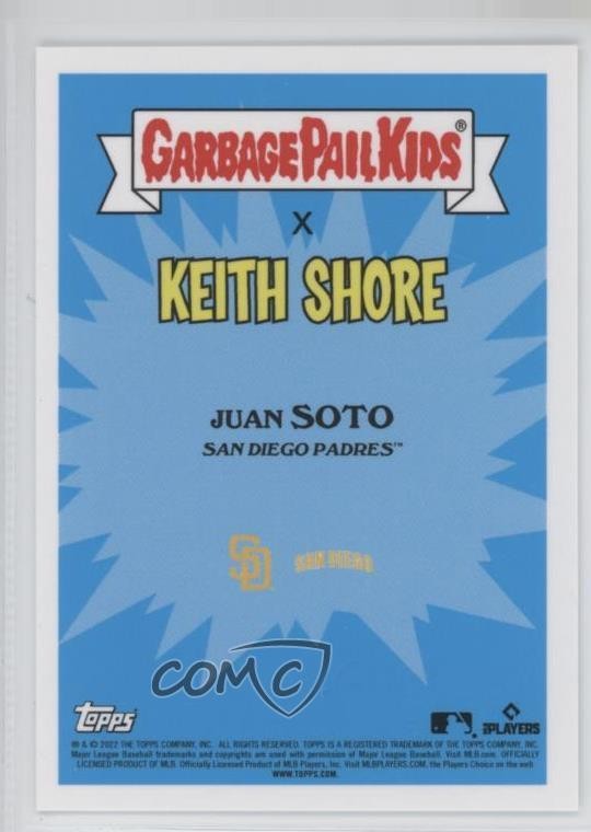 2022 Topps MLB x Garbage Pail Kids: Series 1 Keith Shore Juan Soto Cyclops 1v1