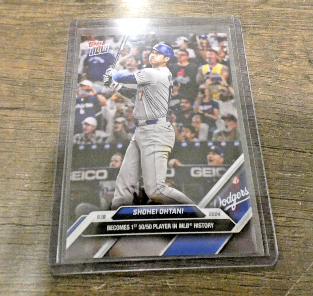 2024 Topps Now SHOHEI OHTANI #722 – 50/50 Club Member Los Angeles Dodgers