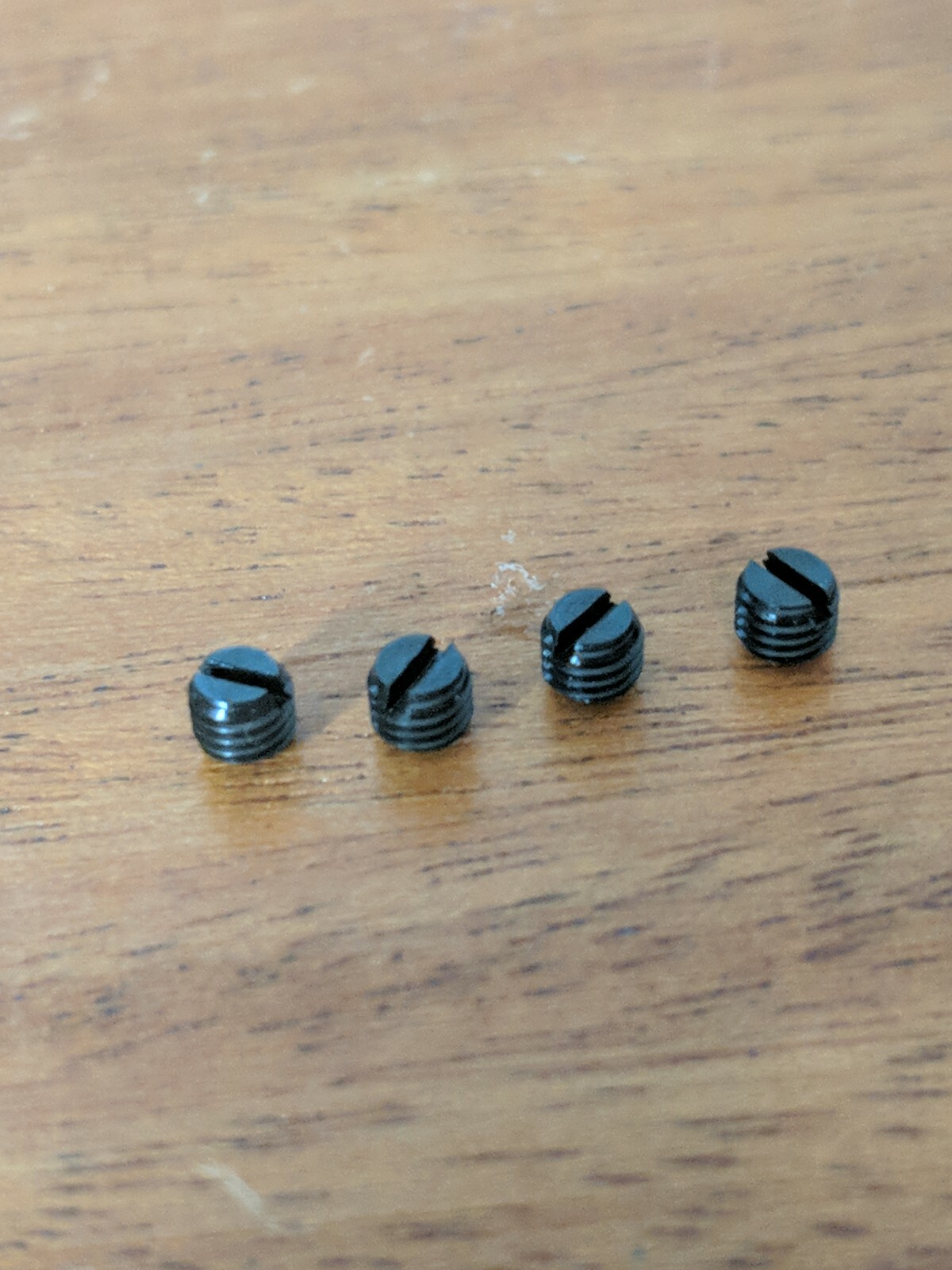 BLUE PLUG SCREWS SCOPE BASE FILLER FOR RUGER 10 22 sr22 rail Trading Card