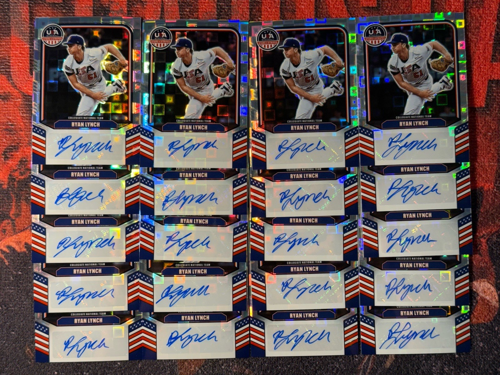 X10 2026 Panini Stars & Stripes Prism RYAN LYNCH Silver Pandora Auto /225🔥🔥