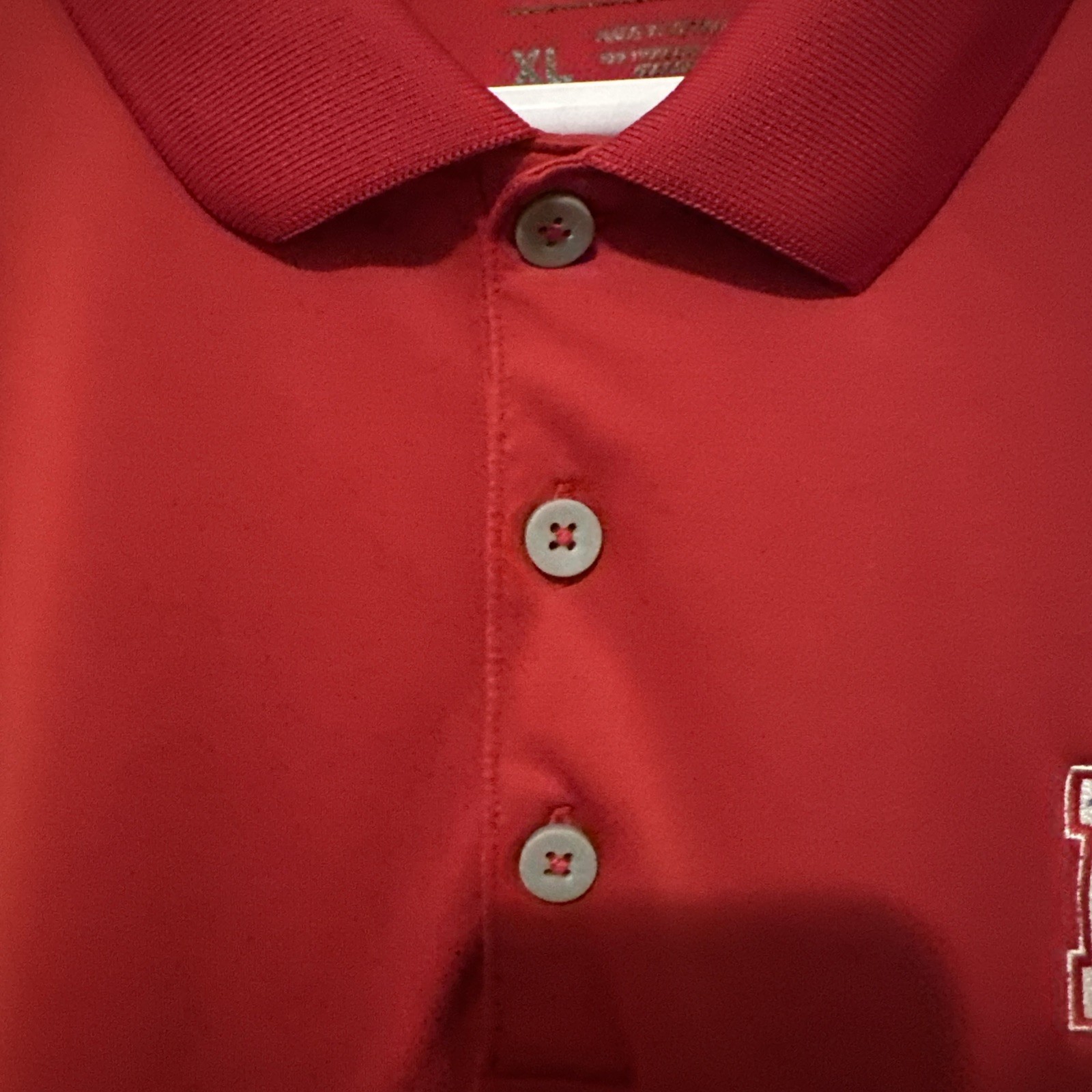 Red Adidas Climacool Nebraska Cornhuskers Polo Shirt