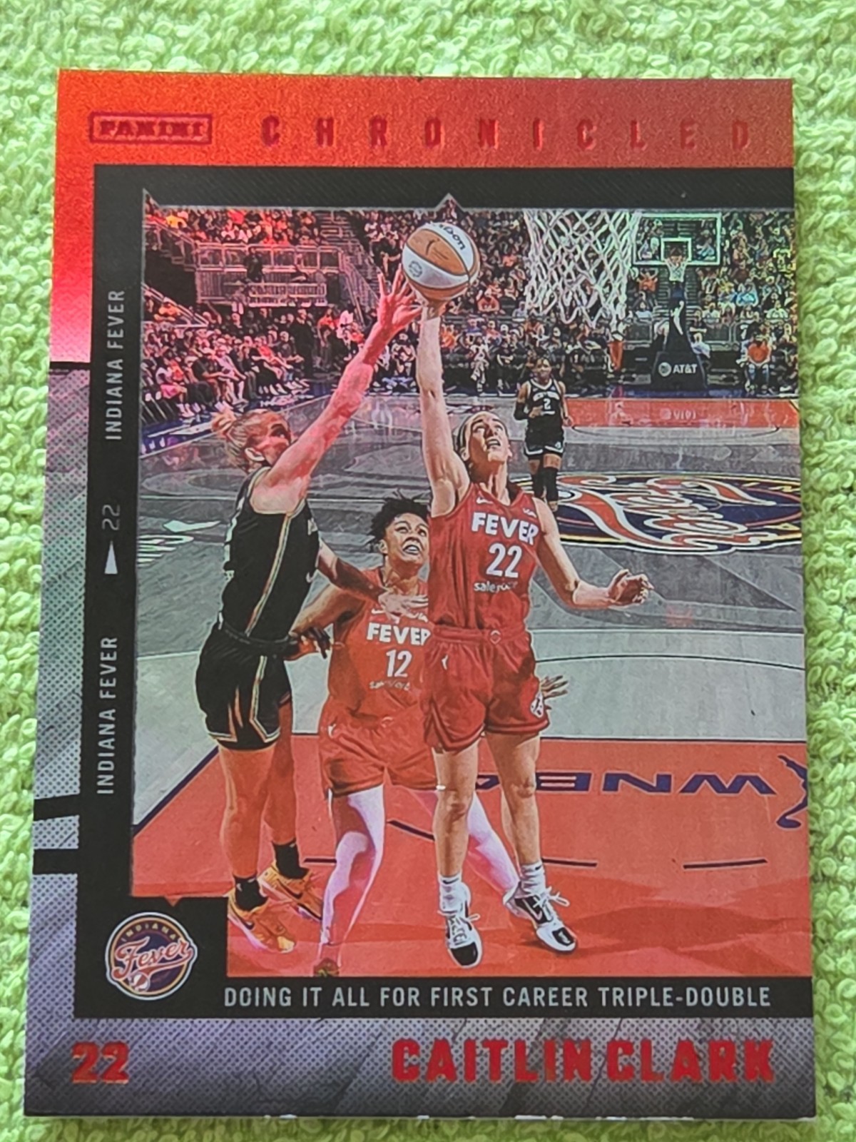 Caitlin Clark 2025 Panini Chronicles Red Holo Foil Chronicled Collection #5
