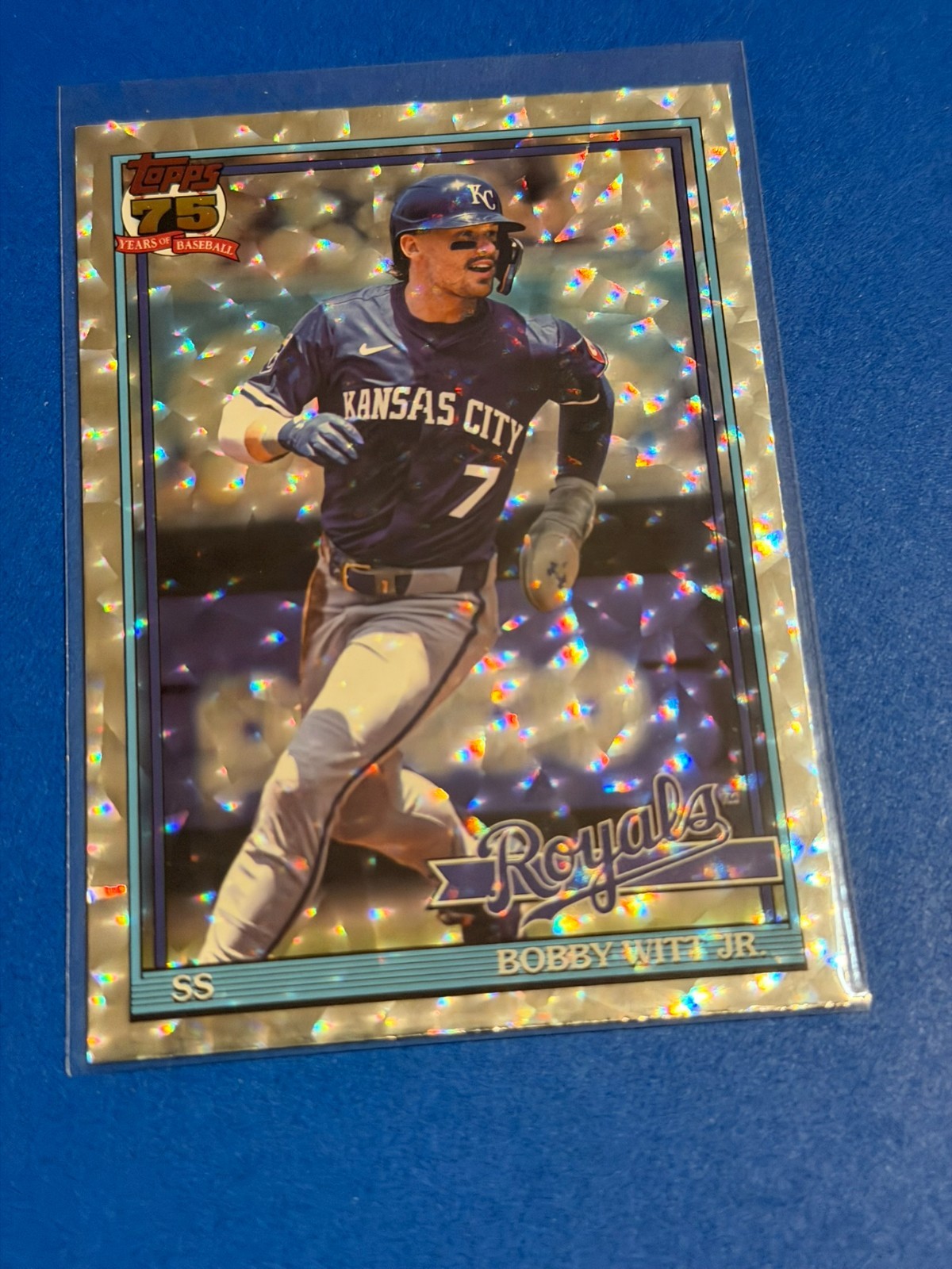 2026 Topps Series 1 – Bobby Witt Jr. #T91-3 1001 Topps Baseball Silver Crackle