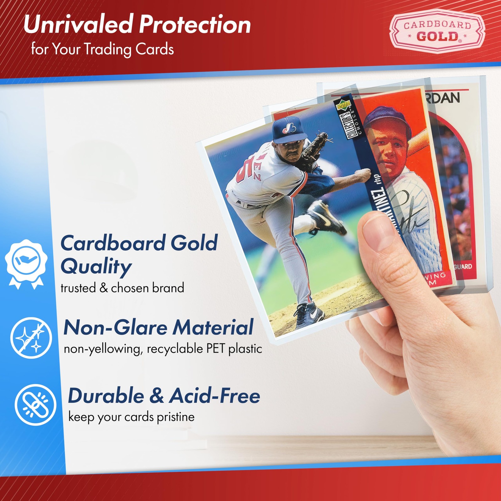 300 CBG Hard Plastic Baseball Trading Card Topload Holder protector 25ct Packs