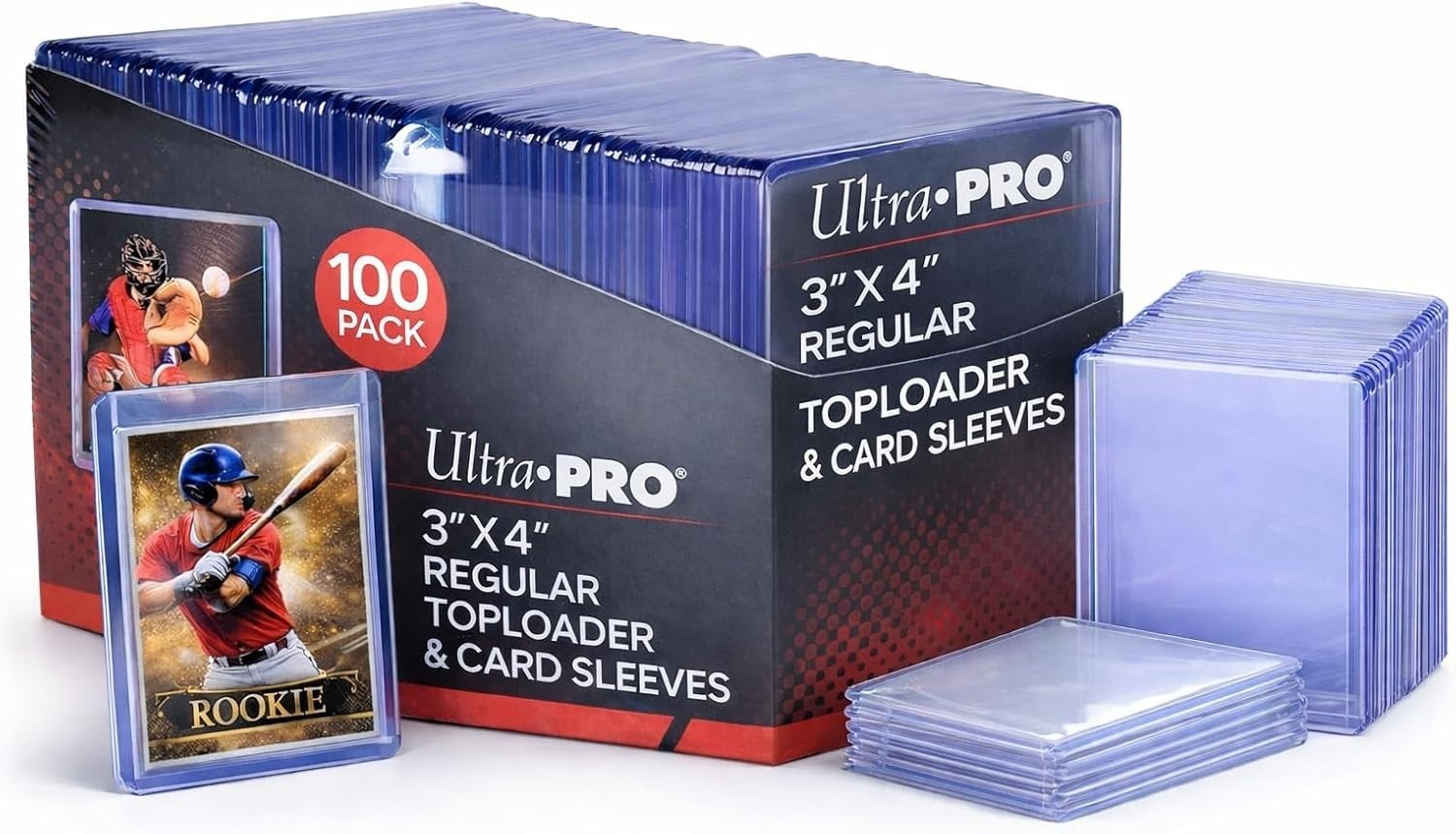 Standard 3″ x 4″ Toploaders & Card Sleeves Bundle – Ultimate 200 Pack Combo